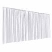 White Backdrop Curtain Silk Drape Background Party Wedding Birthday Decoration Stage Photography with Rod Pocket 3x6m