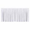 White Backdrop Curtain Silk Drape Background Party Wedding Birthday Decoration Stage Photography with Rod Pocket 3x6m