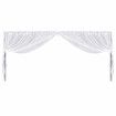 White Backdrop Curtain Silk Drape Background Party Wedding Birthday Decoration Stage Photography with Rod Pocket 3x6m