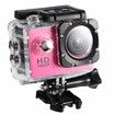 Sports Camera 1080P 12MP Sports Camera Full HD 2.0 Inch Sports Camera 30m/98ft Underwater Waterproof Camera with Installation Accessory Kit Color Pink