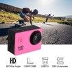 Sports Camera 1080P 12MP Sports Camera Full HD 2.0 Inch Sports Camera 30m/98ft Underwater Waterproof Camera with Installation Accessory Kit Color Pink