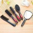 5 Pcs Professional Hair Comb Set Salon Barber Shop Mirror and Stand Combs Kit for Women Men