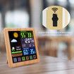 Full Weather Clock Weather Station Indoor Outdoor Color Display  Sensor Monitor Digital Full Touch Screen Weather Atomic Clock Color wood grain