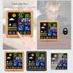 Full Weather Clock Weather Station Indoor Outdoor Color Display  Sensor Monitor Digital Full Touch Screen Weather Atomic Clock Color wood grain