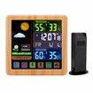 Full Weather Clock Weather Station Indoor Outdoor Color Display  Sensor Monitor Digital Full Touch Screen Weather Atomic Clock Color wood grain