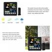 Full Weather Clock Weather Station Indoor Outdoor Color Display  Sensor Monitor Digital Full Touch Screen Weather Atomic Clock Color White