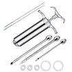 Meat Injector Syringe 2-oz Marinade Flavor Barrel 304 Stainless Steel
