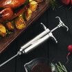 Meat Injector Syringe 2-oz Marinade Flavor Barrel 304 Stainless Steel