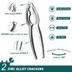 Lobster Crackers and Picks Set,10-Piece Crab Leg Cracker Tools - Stainless Steel Seafood Crackers & Forks Nut Cracker Set - Dishwasher Safe