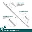 Lobster Crackers and Picks Set,10-Piece Crab Leg Cracker Tools - Stainless Steel Seafood Crackers & Forks Nut Cracker Set - Dishwasher Safe