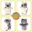 Koala Hand Puppet Plush Interactive Animal Toy for Role Play Storytelling Preschool Teaching Birthday Gifts for Kids Boys Girls 27cm