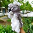 Koala Hand Puppet Plush Interactive Animal Toy for Role Play Storytelling Preschool Teaching Birthday Gifts for Kids Boys Girls 27cm