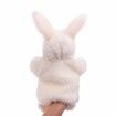 Bunny Hand Puppets Plush Animal Toys for Imaginative Pretend Play Stocking Storytelling White 30cm