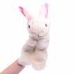 Bunny Hand Puppets Plush Animal Toys for Imaginative Pretend Play Stocking Storytelling White 30cm