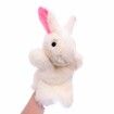 Bunny Hand Puppets Plush Animal Toys for Imaginative Pretend Play Stocking Storytelling White 30cm