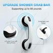 Shower Handle 12 inch Grab Bars,Shower Handle with Strong Hold Suction Cup Grip Grab in Bathroom Bath Handle Grab Bars (2 Pack Black)