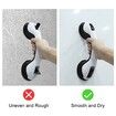 Shower Handle 12 inch Grab Bars,Shower Handle with Strong Hold Suction Cup Grip Grab in Bathroom Bath Handle Grab Bars (2 Pack Black)