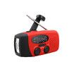 Emergency Hand Crank Radio with LED Flashlight and 2000mAh Power Bank Phone Charger, USB Charged And Solar Power for Camping