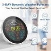 Weather Clock 3-Day Weather Forecast Station Wireless Thermometer Hygrometer Humidity Gauge Atomic Alarm Clock-1 Sensor