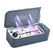 Ultrasonic Jewelry Cleaner 450ML Professional UV Machine for Eyeglasses Rings Watches Coins Tools Earrings Necklaces Dentures-Blue
