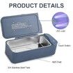 Ultrasonic Jewelry Cleaner 450ML Professional UV Machine for Eyeglasses Rings Watches Coins Tools Earrings Necklaces Dentures-Blue