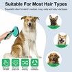 Pet Cleaning Slicker Brush for Shedding Long Short Haired, Safe Painless Bristles , Sit For All Size Pet, With Comb and Nail Clippers included