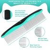 Pet Cleaning Slicker Brush for Shedding Long Short Haired, Safe Painless Bristles , Sit For All Size Pet, With Comb and Nail Clippers included