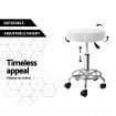 Artiss 2X Salon Stool Swivel Round Barber Hair Bar Stools Hydraulic Lift White