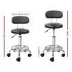 Artiss 2X Salon Stool Swivel Backrest Chair Barber Hairdressing Hydraulic Height