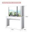 White Dressing Table Vanity Makeup Bedroom with Big Mirror Dresser Modern Wooden Furniture Drawers Storage