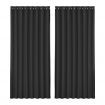 Artiss 2X Blockout Curtains Eyelet 300x230cm Black