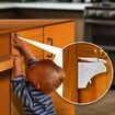 Baby Locks Child Safety Cabinet Proofing - Safe Quick and Easy 3M Adhesive Cabinet Drawer Door Latches No Screws & Magnets Multi-Purpose for Furniture Kitchen Ovens Toilet Seats (4 Locks+1 Key)