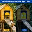 Automatic Chicken Coop Door IP44 Waterproof Automatic Chicken Coop Door with Light Sensor, Battery Operated