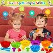 Matching Koala Counting Games with Color Sorting Bowls, Preschool Learning Activities, Educational Math Games Counter Toys for Kids Ages 3 and Up