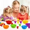 Matching Koala Counting Games with Color Sorting Bowls, Preschool Learning Activities, Educational Math Games Counter Toys for Kids Ages 3 and Up