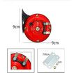 300db car horn 12v waterproof double horn for trucks ships 2 pcs (red)