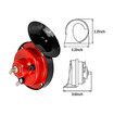 300db car horn 12v waterproof double horn for trucks ships 2 pcs (red)