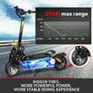 Off Road Electric Scooter E-scooter Auswheel Motorised Foldable Bike Commuting Vehicle 1600W with Seat Disc Brake