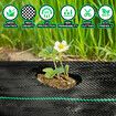 Weed Control Mat Barrier Gardening Ground Cover Landscape Plastic Block Guard 80GSM 1.83 x 50 M