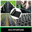 Weed Control Mat Ground Cover Barrier Gardening Garden Landscape Block Guard Plastic 90GSM 1.83 x 50M