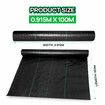 Weed Mat Ground Cover Control Barrier Gardening Garden Landscape Block Guard Plastic 80GSM 0.915 x 100M