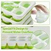 Ice Cube Trays 2 Pack, Easy-Release Silicone & Flexible 14-Ice with Spill-Resistant Removable Lid BPA Free, for Cocktail cold drink wine