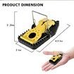 Mouse Traps, Mice Traps for House, Small Trap Indoor Quick Effective Sanitary Safe Mousetrap Catcher Family and Pet 4Pack 14x7.5x7.3cm