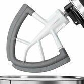 Flex Edge Beater For Kitchenaid,Kitchen Aid Mixer Accessory,Kitchen Attachments Mixer,Fits Tilt-Head Stand BowlsSilicone Edges,White