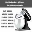 Flex Edge Beater For Kitchenaid,Kitchen Aid Mixer Accessory,Kitchen Attachments Mixer,Fits Tilt-Head Stand BowlsSilicone Edges,White