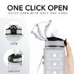 1L Water Bottle Motivational Timer Drink and Straw Leakproof & BPA Free Drinking Sports Water Bottle for Fitness, Gym & Outdoor