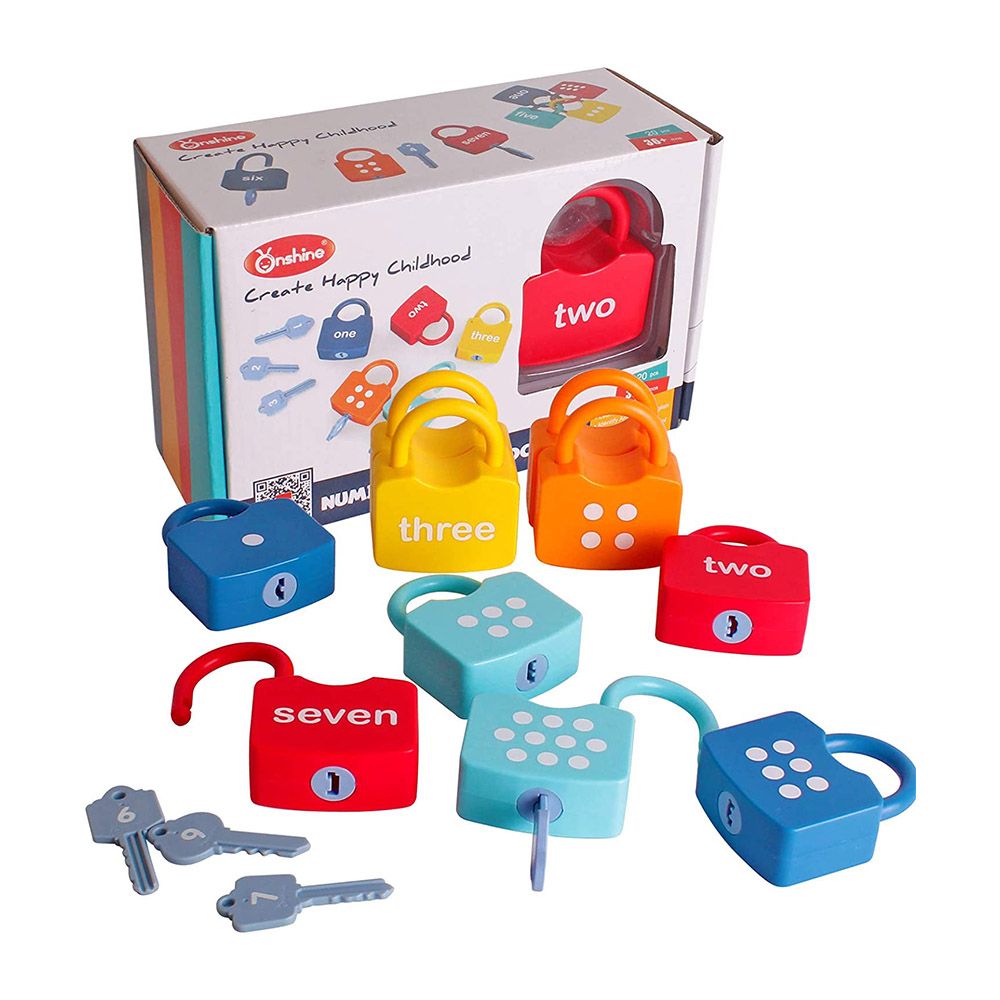Kids ABC Learning Locks with Keys, Counting Numbers Play Toy