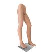 Male Mannequin Leg Form Torso Manikin Dummy Model Dressmaking Lower Half Body Shop Clothing Display Stand Detachable Skin Tone Metal Base 120cm