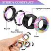 9Pcs Magnetic Rings Fidget Toy Set,Idea ADHD Anxiety Decompression Magnetic Fidget Toys Adult Fidget Spinner Rings for Relief,Finger Fidget Toys Gifts