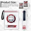 Baseball Card Binder PU Sleeves Trading Cards 400cards 4 Pockets Holder Protectors Set for Football Cards and Sports Cards